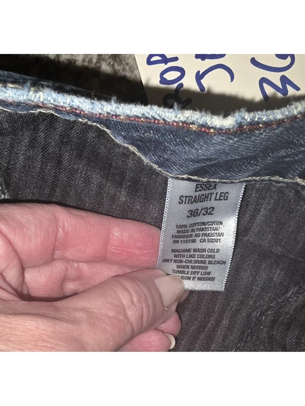 Aeropostale Men's 36x32 Essex Straight Leg Denim Blue Jeans (*READ)